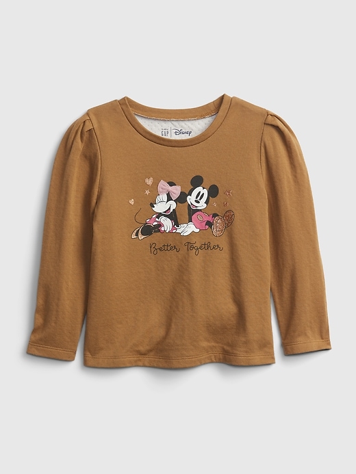 1 of 8 showing, with the color minnie mouse of product babyGap &#124 Disney Minnie Mouse Puff Sleeve Graphic T-Shirt