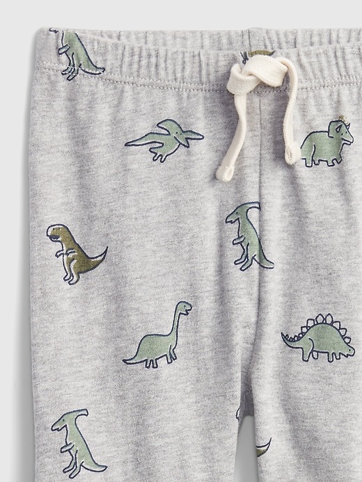 Image number 3 showing, Baby 100% Organic Cotton Dinosaur Mix and Match Pull-On Pants