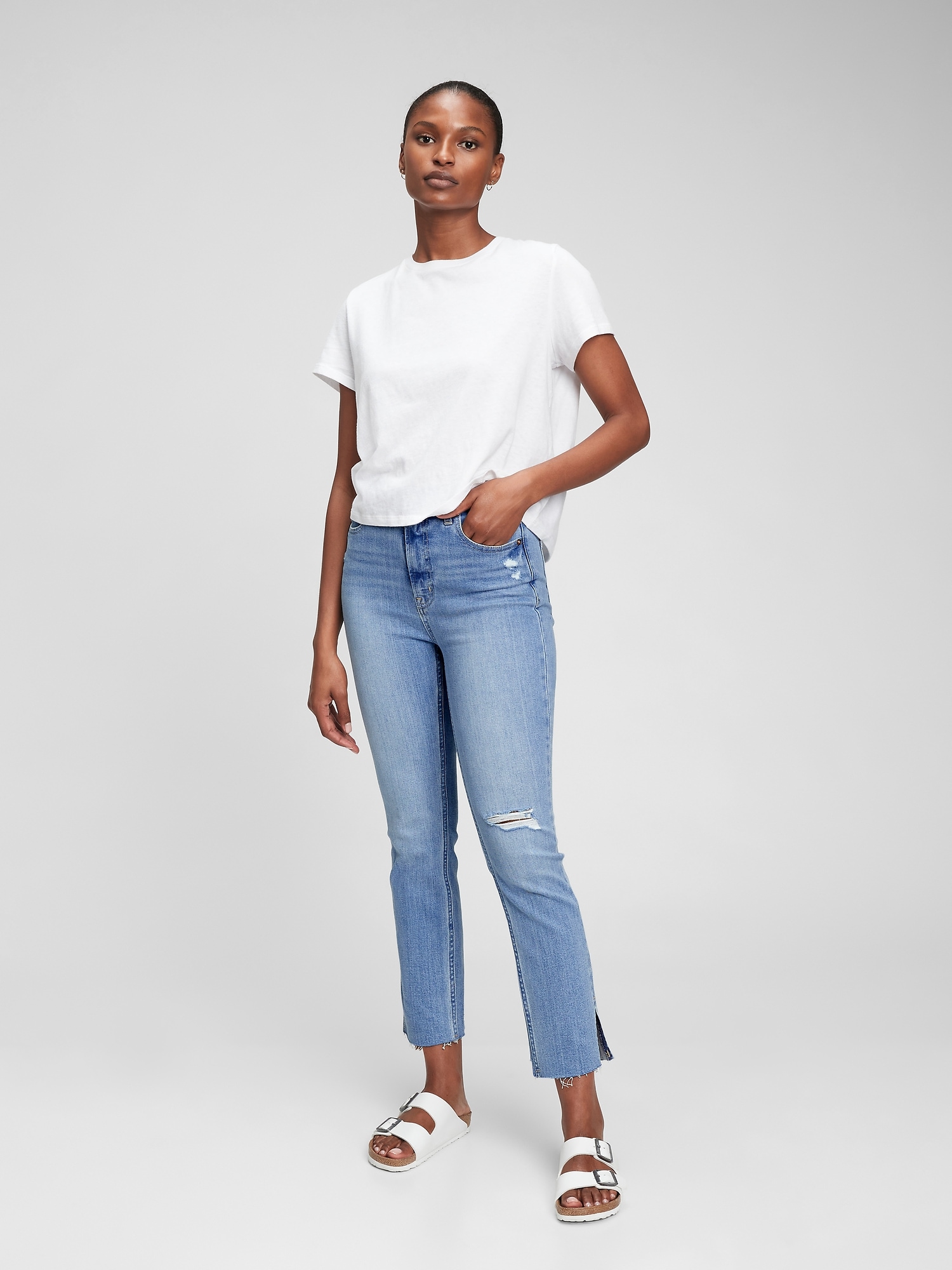 Sky High Rise Vintage Slim Jeans with Washwell | Gap