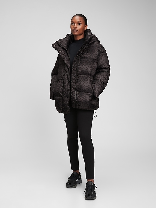 Image number 9 showing, Recycled Oversized Heavyweight Puffer Jacket