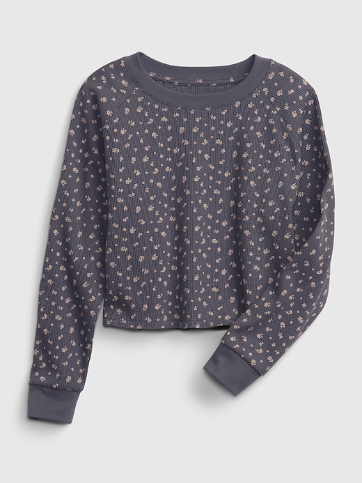 2 of 8 showing, with the color equinox blue of product Teen Waffle T-Shirt
