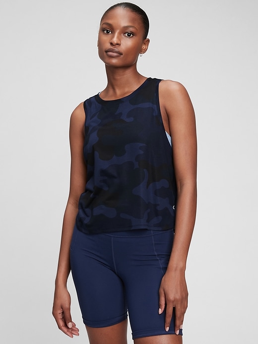 Image number 1 showing, GapFit Breathe Muscle Tank Top