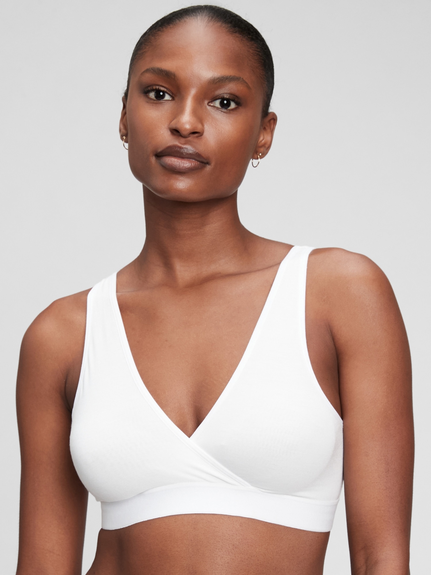 Gap Maternity Nursing Lounge Bralette In Optic White