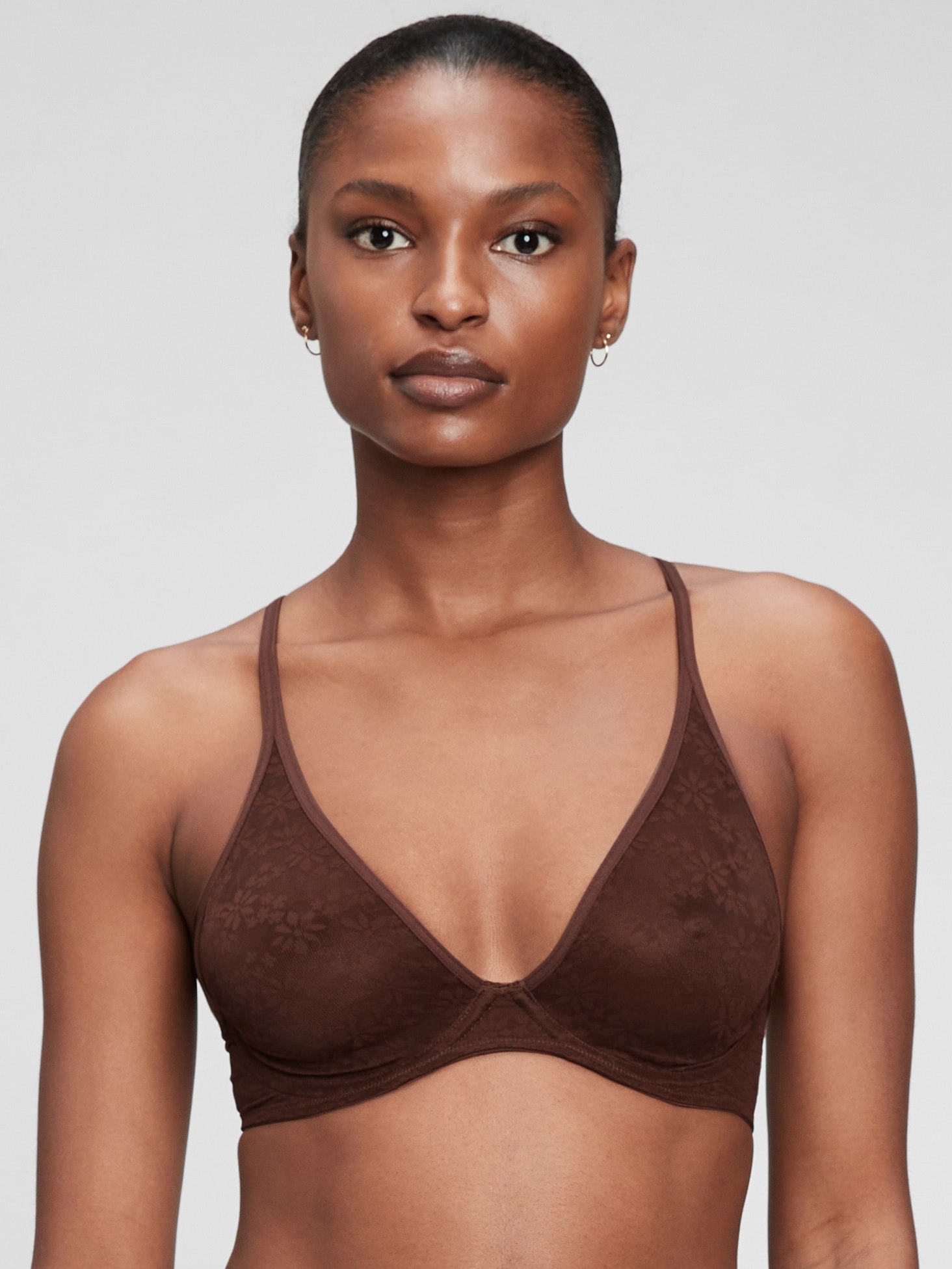 Bare Natural Lace Plunge Bra