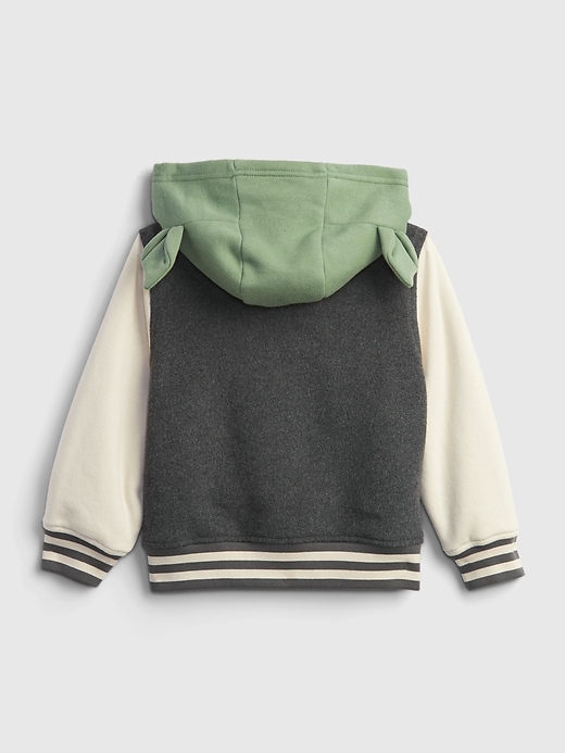 2 of 8 showing, with the color charcoal gray of product Baby & Toddler Star Wars Varsity Jacket