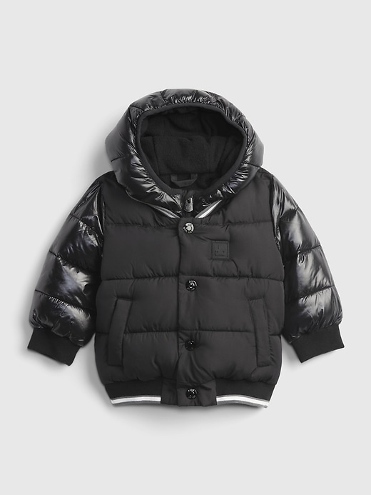 Image number 1 showing, Baby ColdControl Max Puffer Varsity Jacket