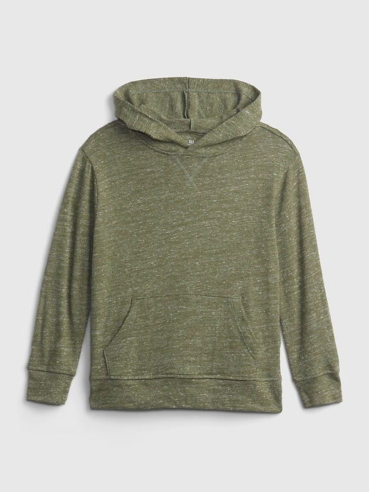 1 of 8 showing, with the color desert cactus of product Kids Softspun Hoodie