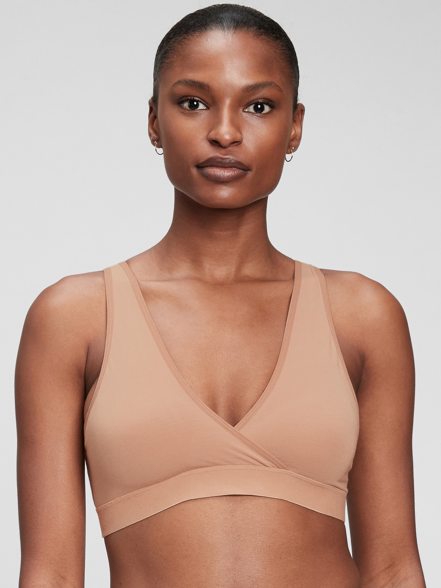 Gap Maternity Nursing Lounge Bralette In Cafeau Lait