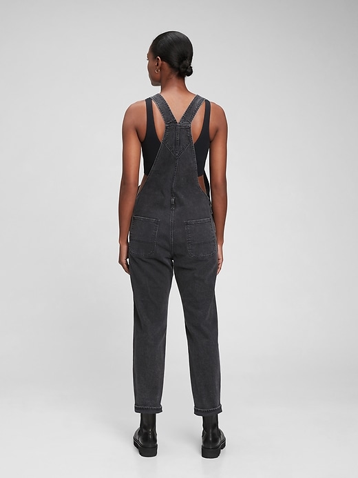 2 of 8 showing, with the color washed black of product Slouchy Overalls with Washwell