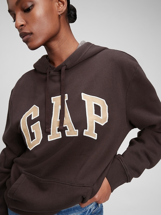 Image number 7 showing, Brown Logo Hoodie