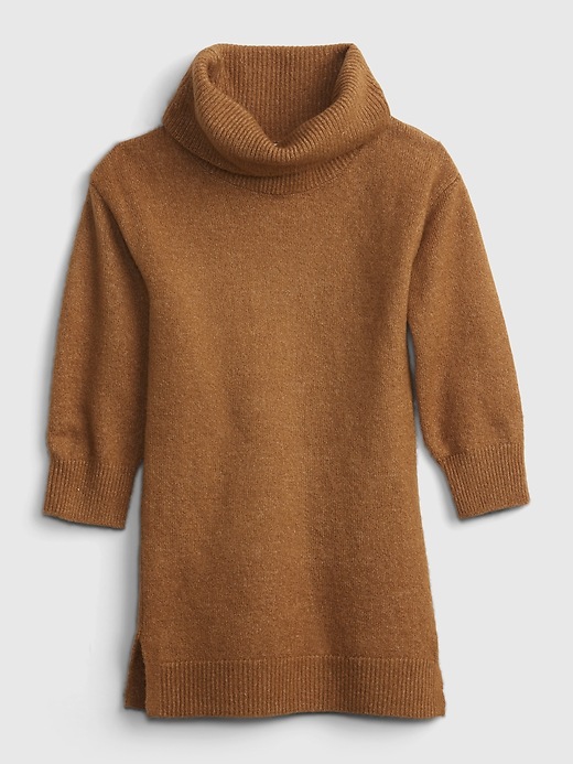 Image number 1 showing, Toddler Cowl-Neck Sweater Dress
