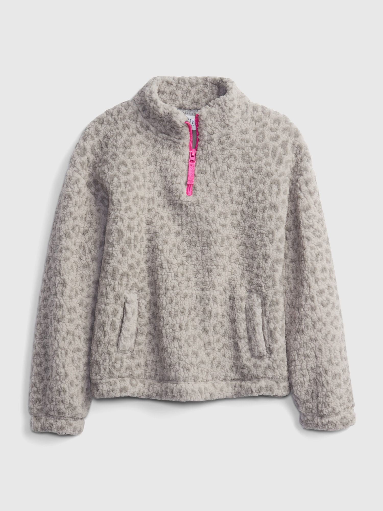 Pink quarter zip sherpa on sale