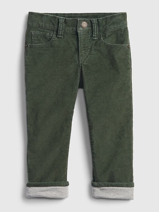 Image number 1 showing, Toddler Lined Corduroy Pants