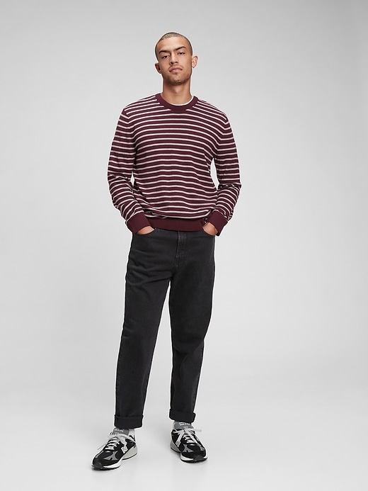 Image number 7 showing, Mainstay Striped Crewneck Sweater