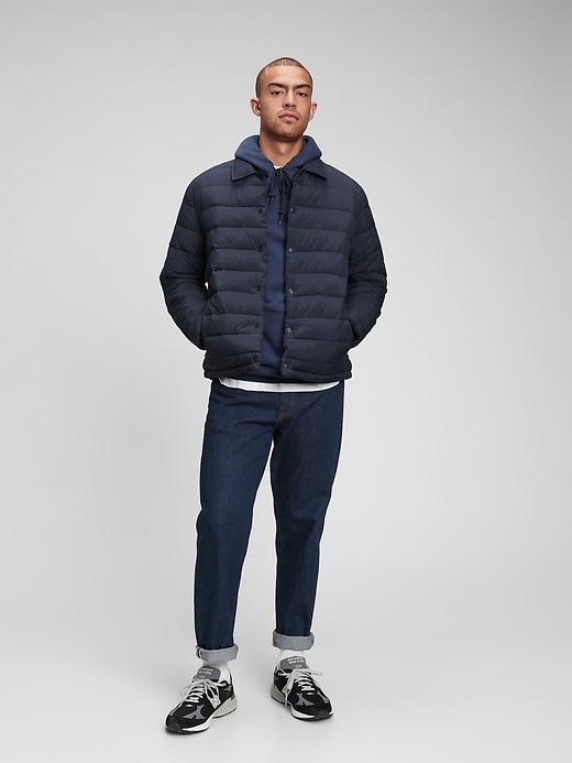 View large product image 1 of 1. Snap-Front Puffer Jacket