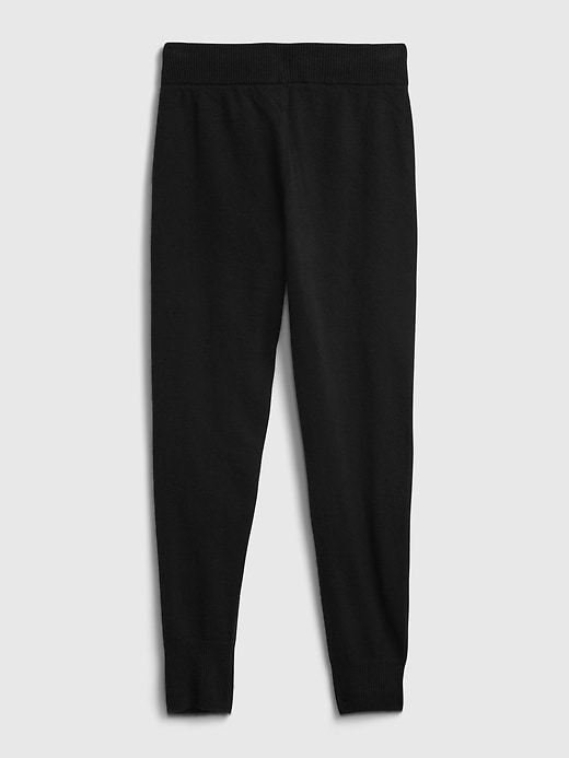 2 of 8 showing, with the color true black of product Kids Soft Brushed Joggers