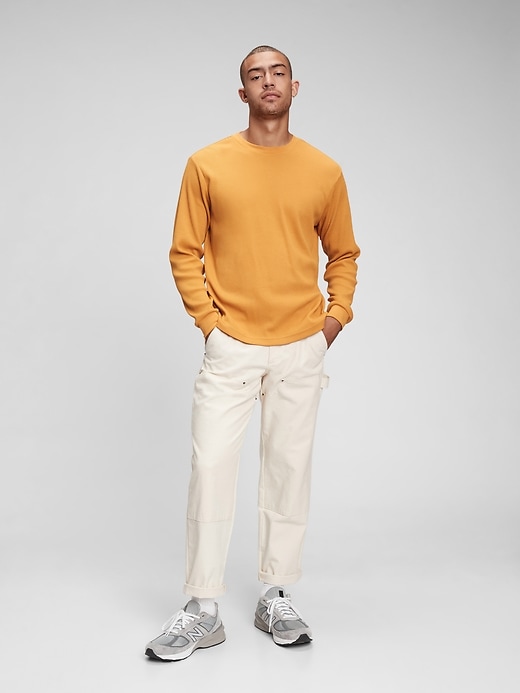 1 of 8 showing, with the color Yellow pendant of product Waffle-Knit T-Shirt