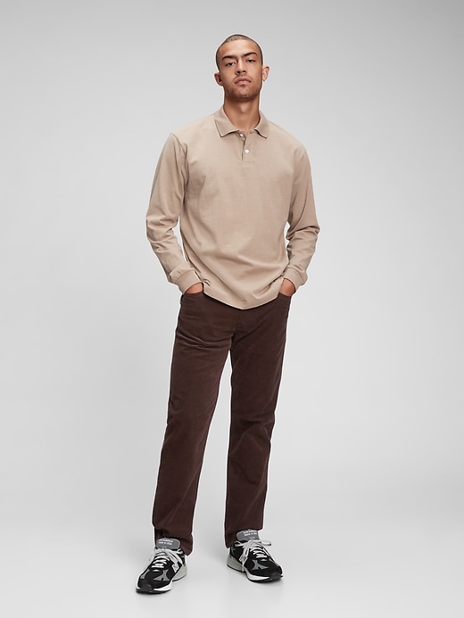 View large product image 1 of 1. Corduroy Straight Leg Pants with Washwell