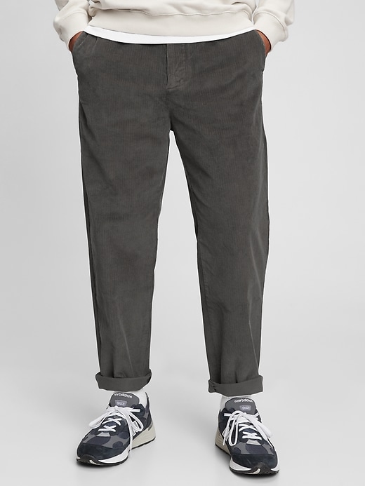 View large product image 1 of 1. Relaxed Taper Corduroy Pull-On Pants with GapFlex