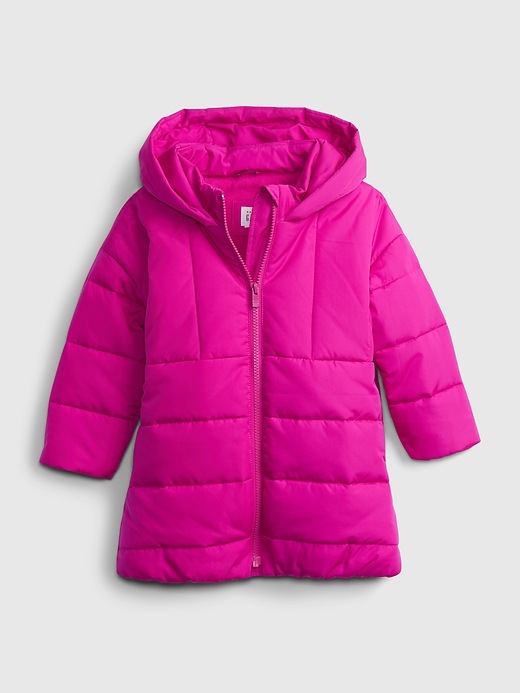 Image number 1 showing, Toddler Hooded Dolman Puffer