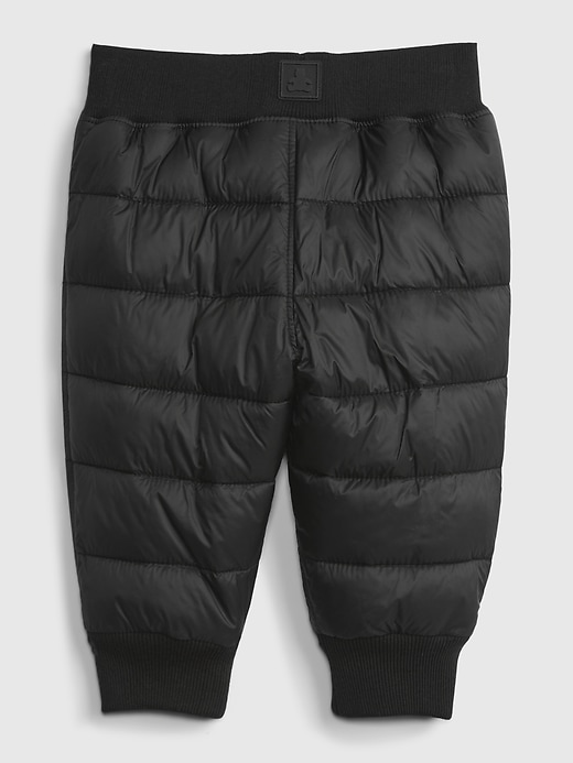 Image number 2 showing, Baby 100% Recycled Nylon Pull-On Puffer Pants