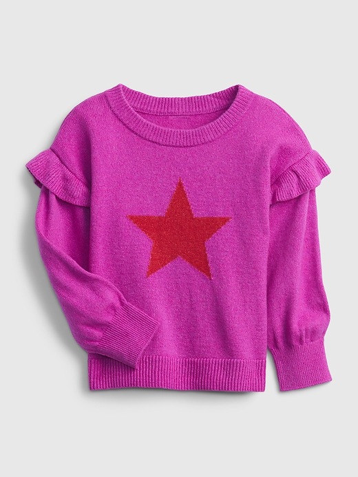 Toddler Brushed Ruffle Sweater Gap