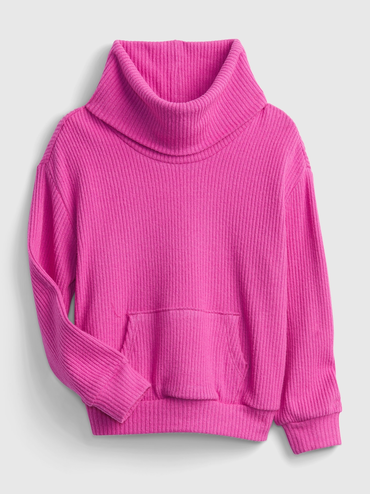 Toddler Softspun Ribbed Cowl-Neck Sweatshirt