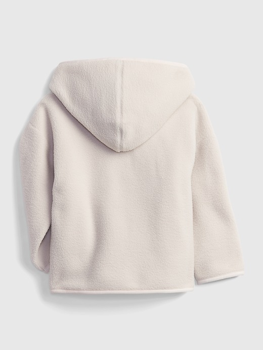 2 of 8 showing, with the color slick rock beige of product Toddler Sherpa Hoodie