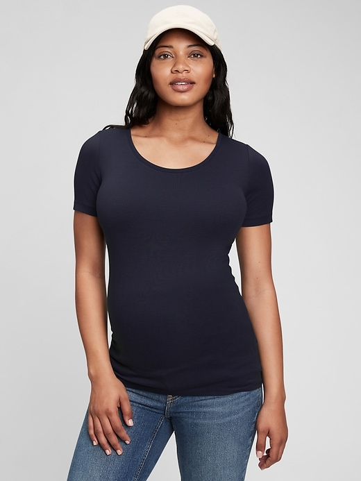 Image number 1 showing, Maternity Modern Crewneck T-Shirt