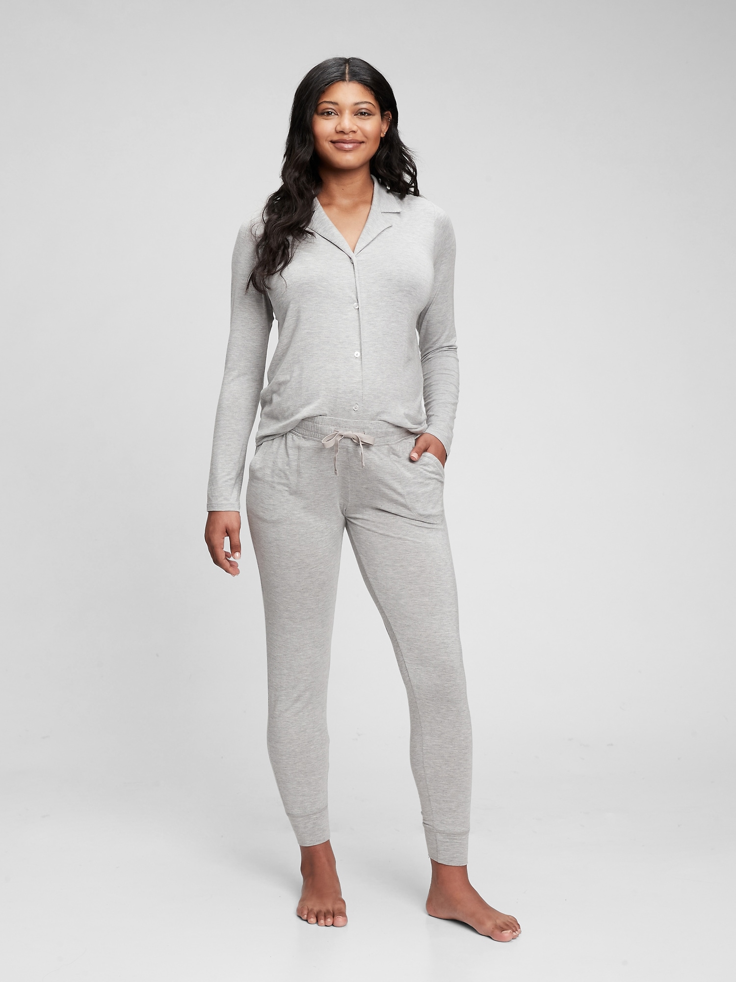 Gap Maternity Modal Joggers In Grey