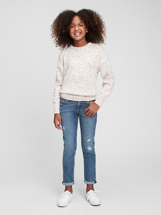 Kids Mid Rise Girlfriend Jeans with Washwell | Gap