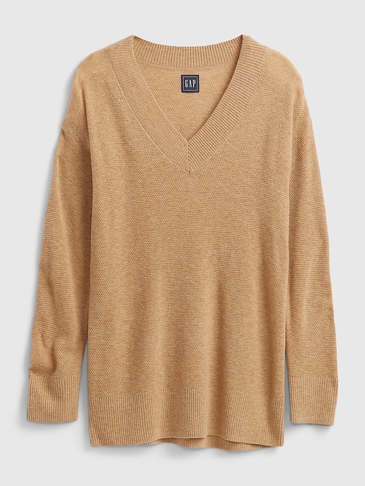 Image number 8 showing, Textured V-Neck Sweater