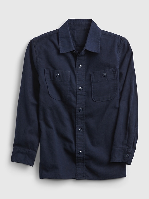 Image number 1 showing, Kids 100% Organic Cotton Flannel Shirt