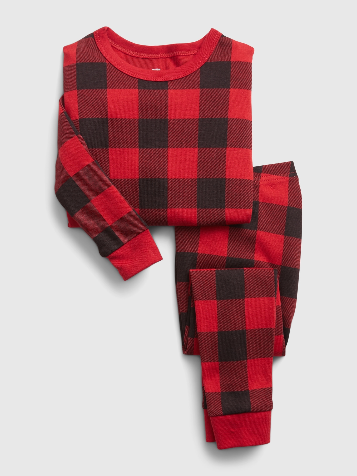 babyGap Organic Cotton Buffalo Plaid PJ Set