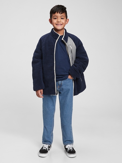 2 of 8 showing, with the color medium wash of product Kids Easy Taper Jeans with Washwell™