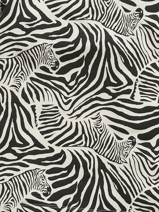 Image number 2 showing, Kids 100% Organic Cotton Zebra Graphic PJ Set