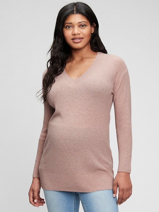 Maternity V-Neck Sweater