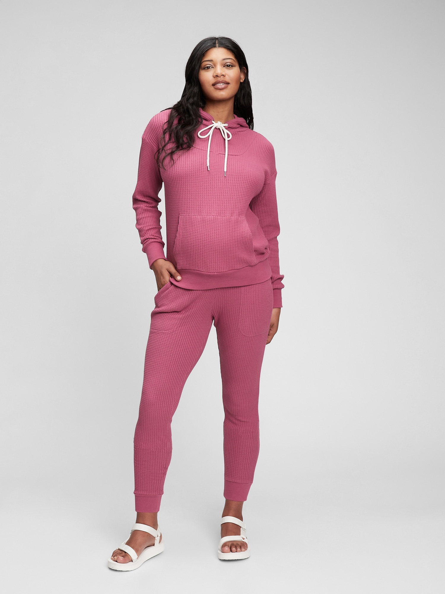 Maternity Waffle Hoodie