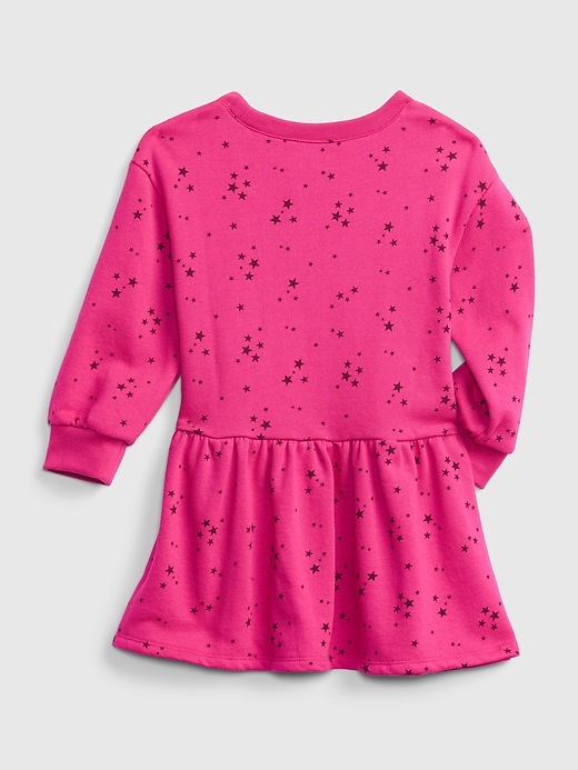 2 of 8 showing, with the color hot magenta pink of product Toddler Print Dress