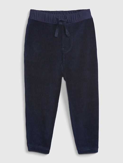1 of 8 showing, with the color dark night blue of product Toddler Pull-On Corduroy Joggers