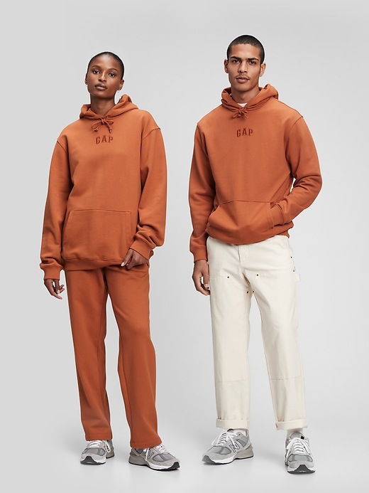 1 of 8 showing, with the color rusty orange of product The Gen Good Hoodie
