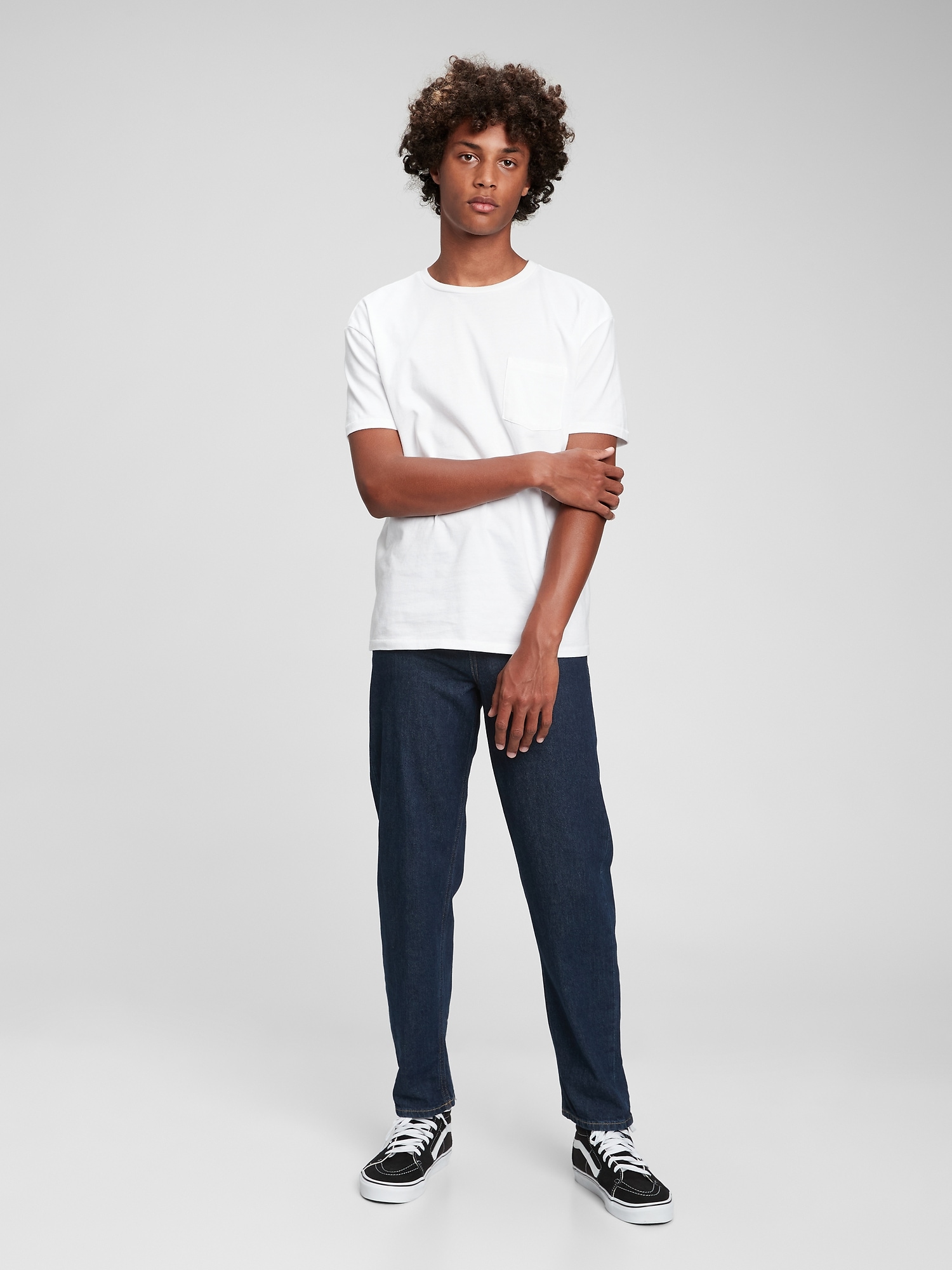 Teen Skinny Relaxed Taper Jeans with Washwell Gap photo Teen Skinny Relaxed Taper Jeans with Washwell Gap picture pic
