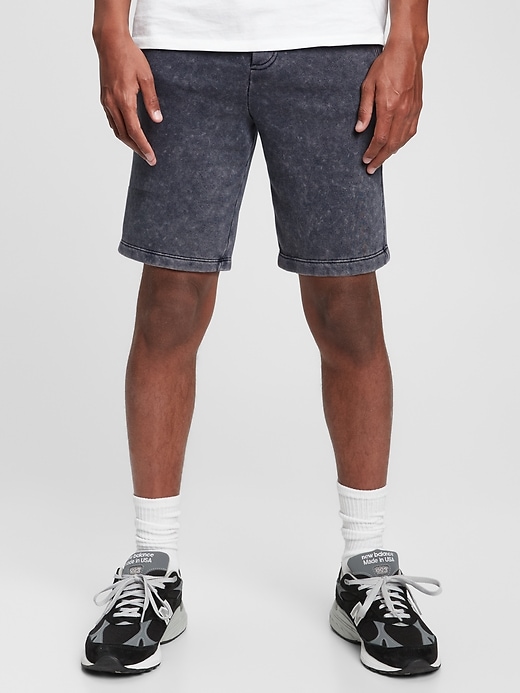 1 of 8 showing, with the color navy of product Teen Fleece Easy Shorts
