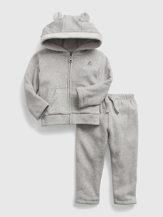 Image number 4 showing, Baby Cozy Hoodie Outfit Set