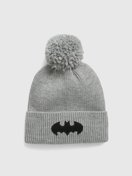 1 of 8 showing, with the color grey heather of product GapKids &#124 DC™ Batman Beanie