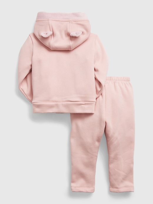 Image number 2 showing, Baby Cozy Hoodie Outfit Set