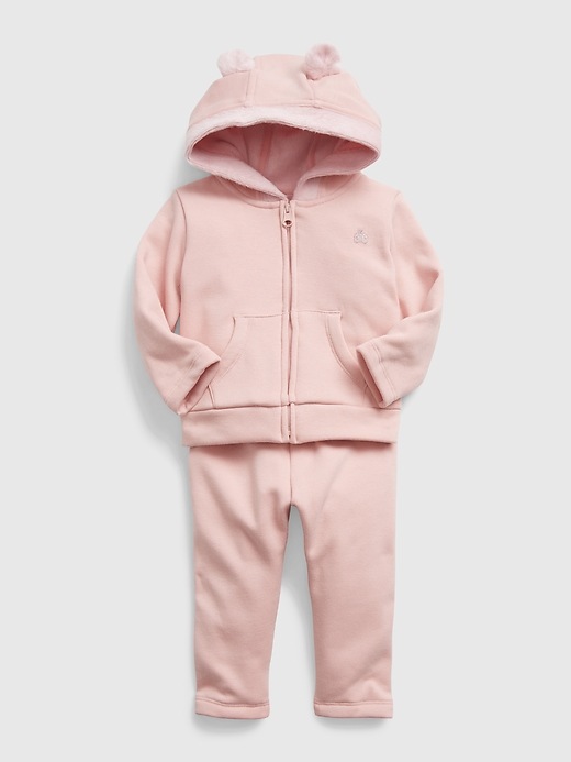 Image number 3 showing, Baby Cozy Hoodie Outfit Set