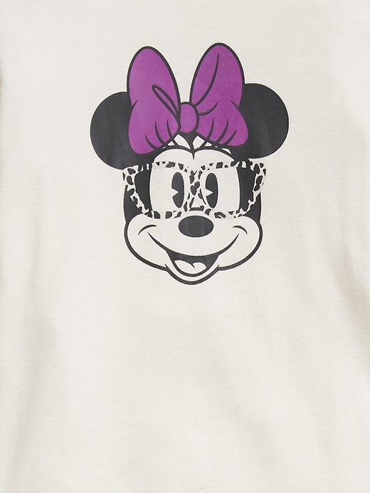2 of 8 showing, with the color ivory frost of product GapKids &#124 Disney Minnie Mouse Graphic 100% Organic Cotton PJ Set