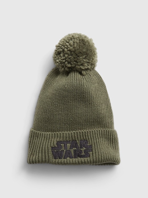 1 of 8 showing, with the color desert cactus of product GapKids &#124 Star Wars™ Logo Beanie