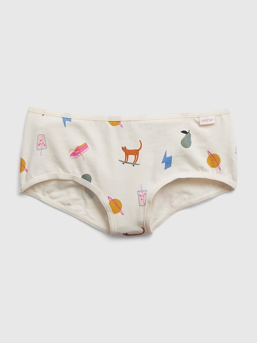 2 of 8 showing, with the color multi of product Kids Organic Cotton Printed Bikini Briefs (7-Pack)